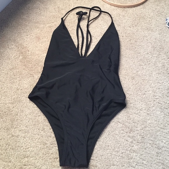 sexy low cut VS one piece swim suit