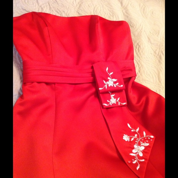 Alfred Angelo Red Dress Size 0