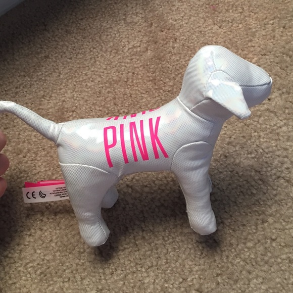 sparkly white and pink PINK dog