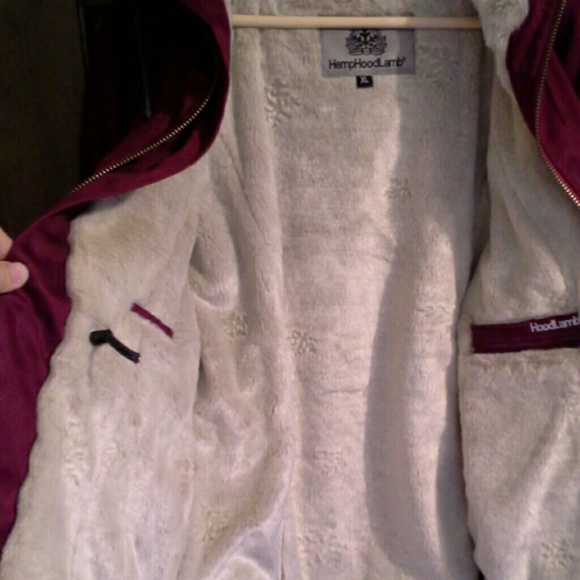 NWOT hemp hoodlamb jacket - Picture 2 of 4