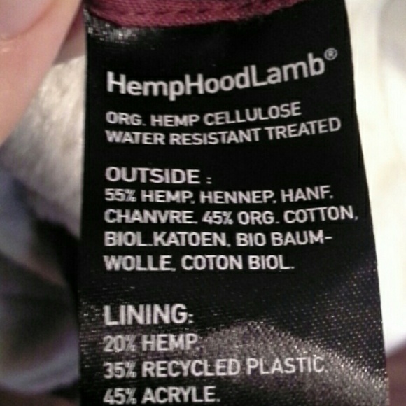 NWOT hemp hoodlamb jacket - Picture 4 of 4