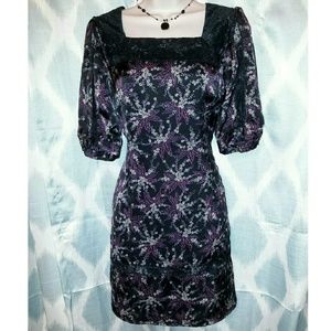 Jenny Han silk peasant sleeved shift dress