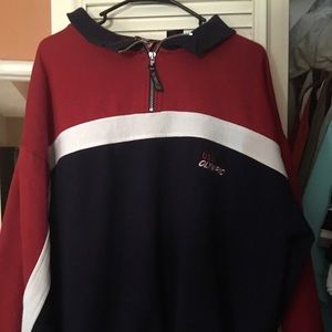 Vintage Olympic quarter zip pullover fleece
