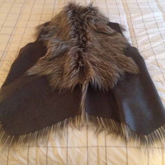 A fake fur vest