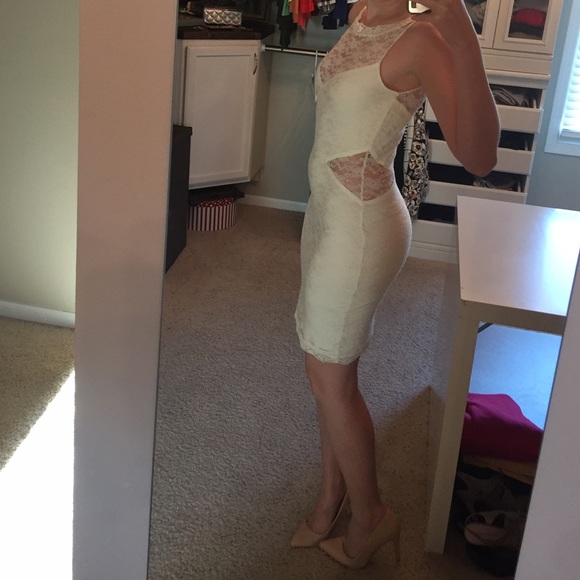 Free People Dresses & Skirts - Free People little white dress with cutouts