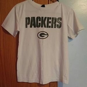 Boys white Green Bay Packers Tee shirt