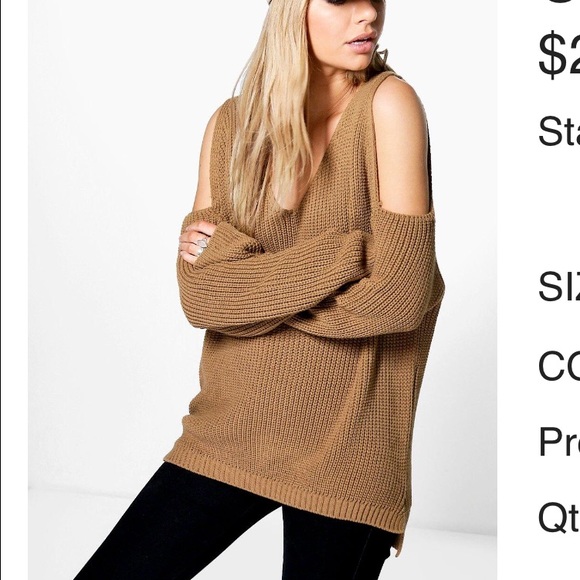 Boohoo Sweaters - off the shoulder sweater