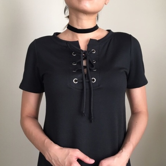 Must have everyday lace up dress. Made in USA - Picture 2 of 4