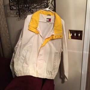 White Tommy Hilfiger wind breaker