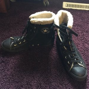 Black High top converse