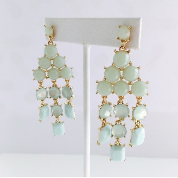 Light Green Three tones Dangling Earring