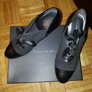 Tahari oxford pumps.