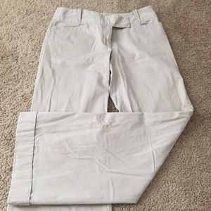 Ann Taylor Loft Wide Leg Khaki Slacks