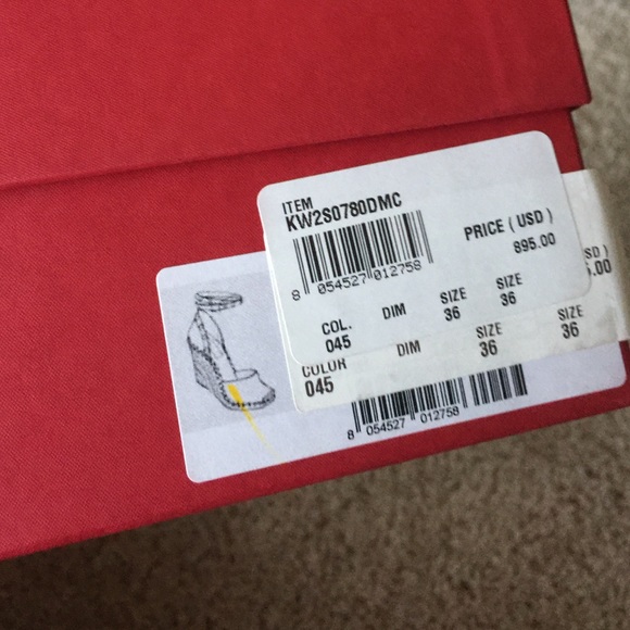 SOLD! Valentino Rockstud Wedges - Picture 4 of 4