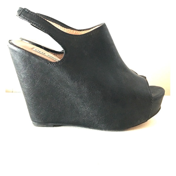 Black Steve Madden wedges