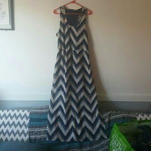 Stripped maxi dress