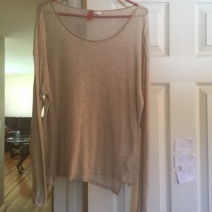 Woven sheer top