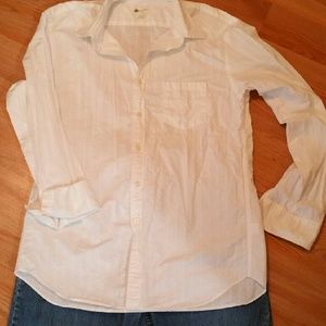 White button up J Crew shirt