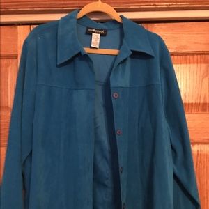 Soft suede feel jacket