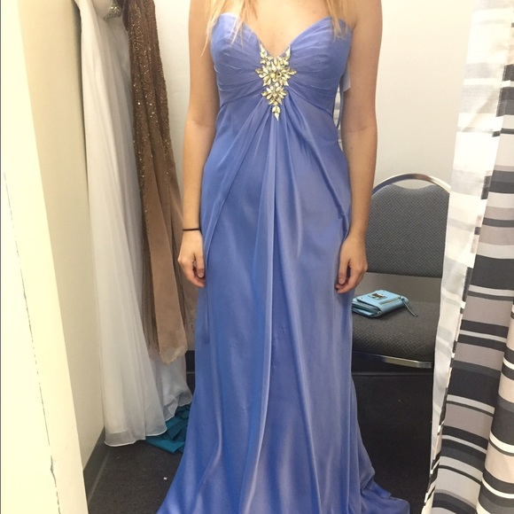 Gorgeous blue Floor length prom/evening gown