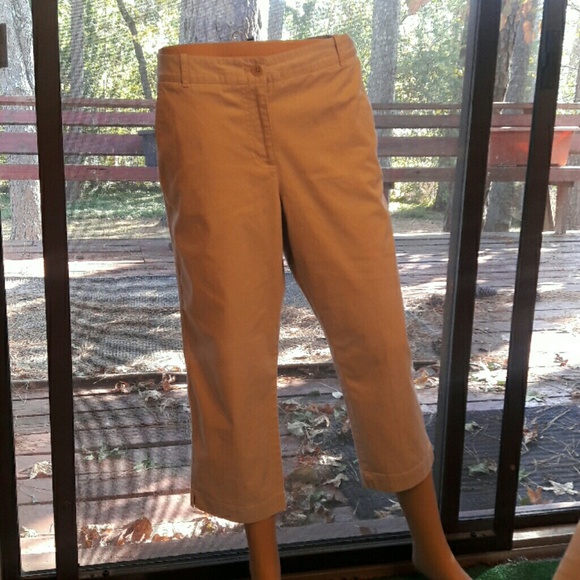 Talbots khaki capri pants