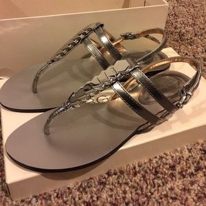 Silver BCBG Generation sandals size 8 ✨