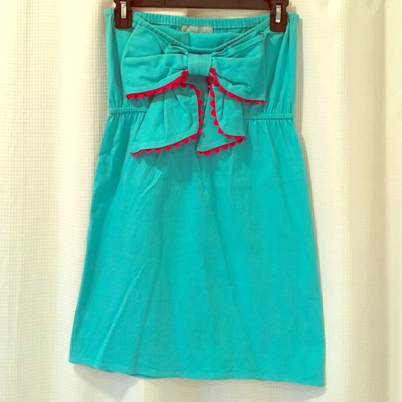 Judith March strapless bow dress