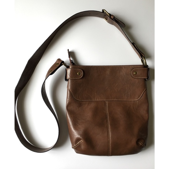 Axcess Handbags - Brown satchel cross-body bag