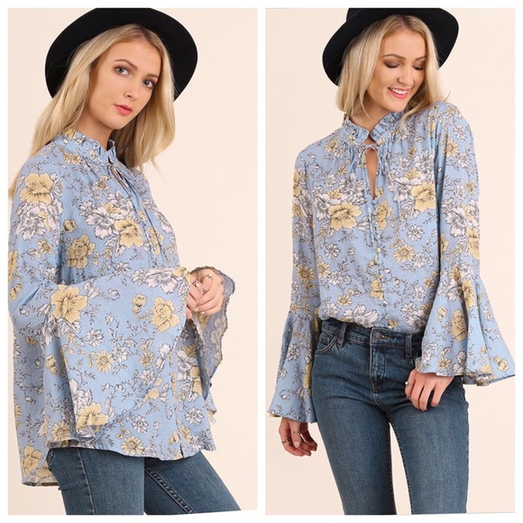 Bell Sleeve Top - Picture 3 of 4