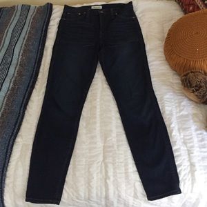 Madewell 10 inch high rise skinny skinny jeans