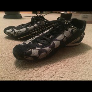 Black Coach sneakers- Hilary style