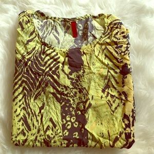 5|48 multi print shirt in size small