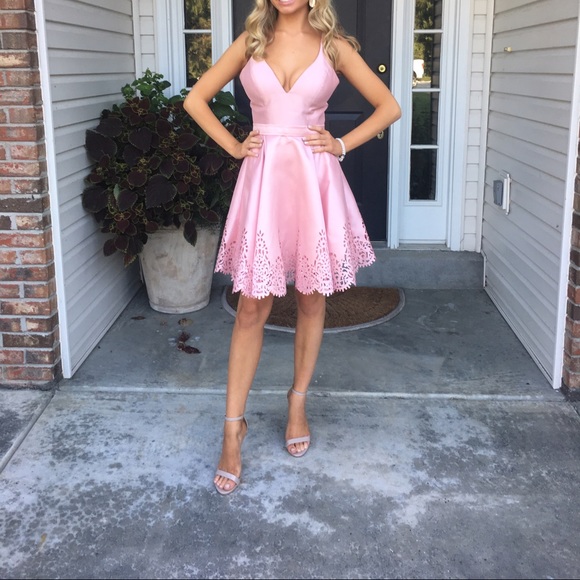 Sherri Hill Pink Dress - Picture 2 of 4