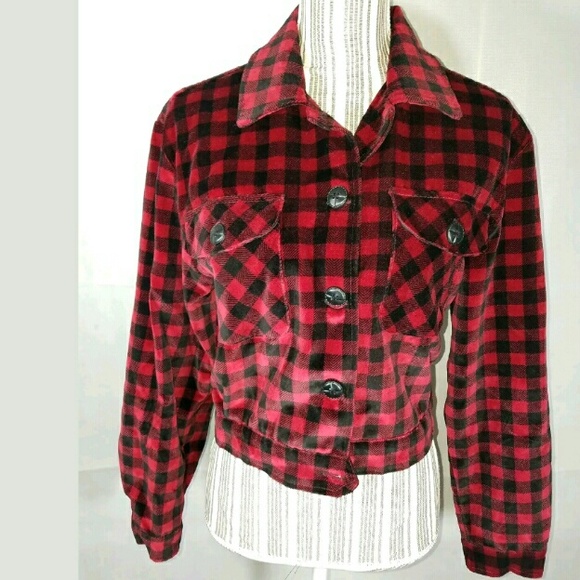 Bushwacker Jackets & Blazers - Bushwacker Buffalo Plaid Lumberjack Button Jacket