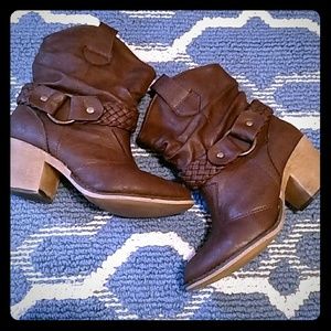 Chocolate Brown Ankle Boots