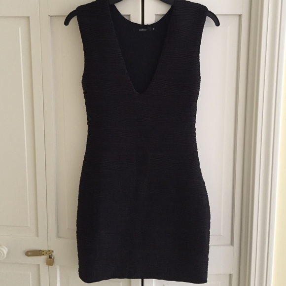 LF Millau Black Bodycon Sleeveless Dress - size S