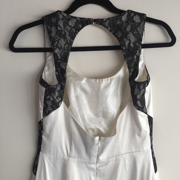 Rampage White & Black Lace Accent Dress - Small - Picture 3 of 3
