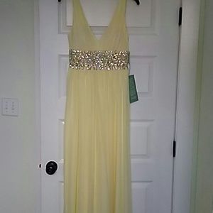 Pastel Yellow Floor Length Dress