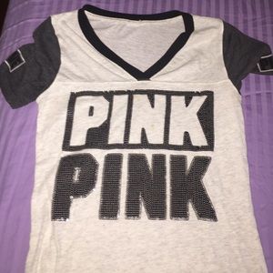 Pink small bling tee! 💖