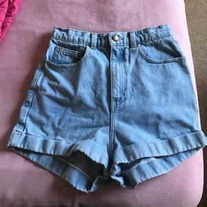 American apparel jean shorts, good condition