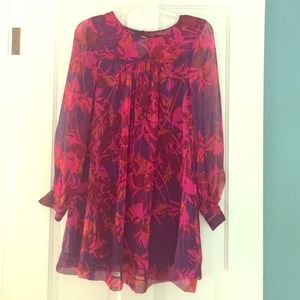 H&M floral chiffon dress