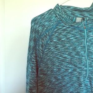 Athleta Half Zip Long Sleeve Top