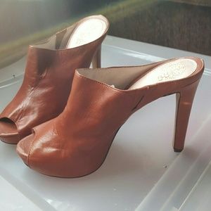 Never worn 4'5" Vince Camuto mule heels with tags