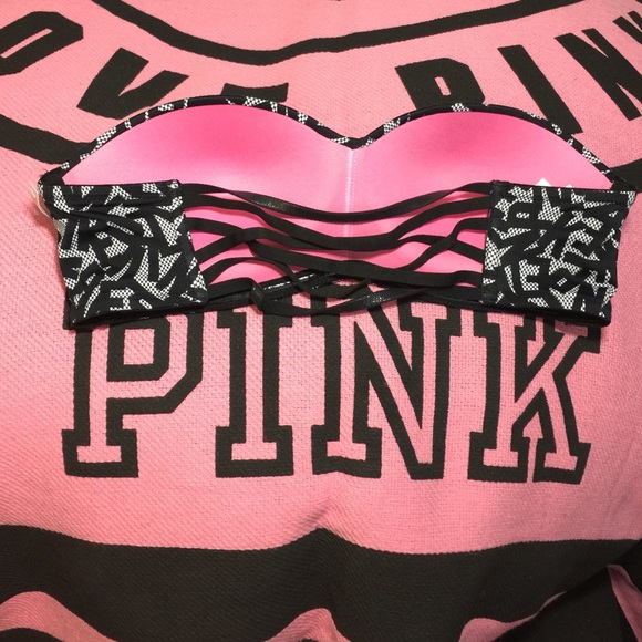 💕SALE💕VS PINK PADDED BANDEAU MED NWT - Picture 2 of 3