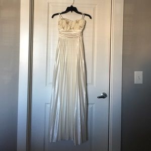 Brand new with tags strapless creme gown