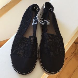Mossimo black lace espadrilles 8.5