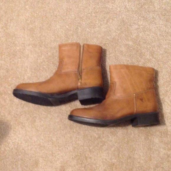 Frye Brown Ankle Boots