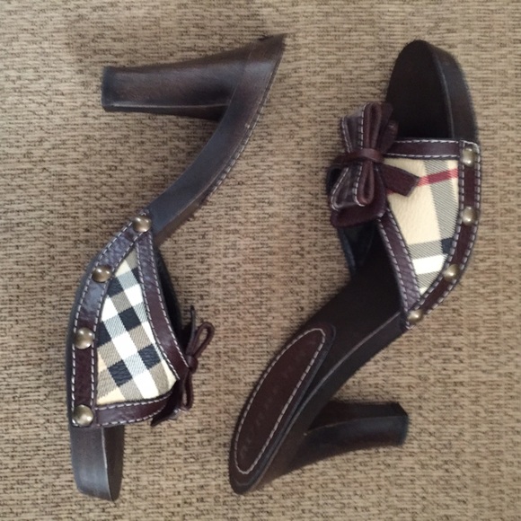 Burberry wooden sandals size 37 - Picture 2 of 4
