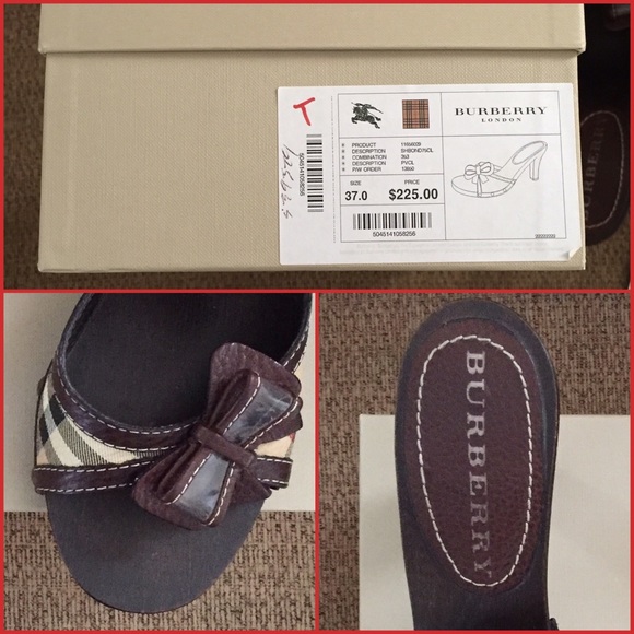 Burberry wooden sandals size 37 - Picture 3 of 4