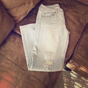 AE Distressed Bootcut Jeans